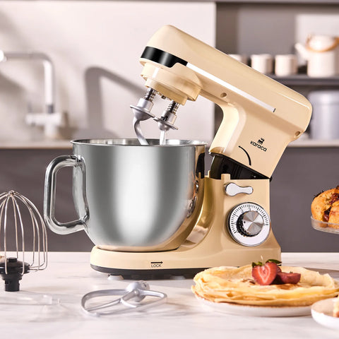 Karaca Blendburst Staande Mixer, 5.7L, 1400W, Iconic Beige