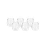 Karaca Anthon Flattened Espresso Cup Set, 6 Piece