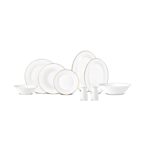 Karaca New Lexi Gold 12- Persoons New Generation Bone Servies, 56 Delig