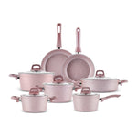 Karaca Biogranit Rosegold Induction Pot Set, 12 Piece