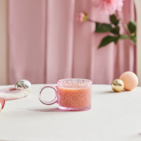 KARACA MIRACLE POWDER PINK 320 ML MUG CIRCLE HANDLE