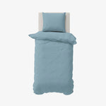 Nautica Solid eenpersoons blau dekbedovertrekset, 155X220, 80X80