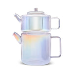 Karaca Flat Borosilicate Glass Teapot Luster