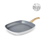 Karaca Swiss Crystal 28 cm Induction Grill Pan, Creamy