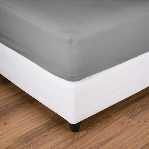 Nautica Jersey Fitted Sheet, Silver Grey, 140x200cm