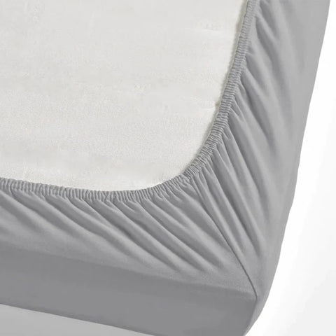 Nautica Jersey Fitted Sheet, Silver Grey, 180x200 cm