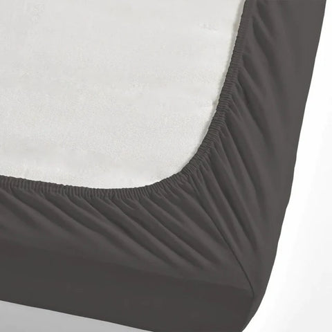 Nautica Jersey Fitted Sheet, Anthracite, 140x200 cm