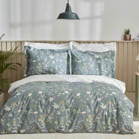 Karaca Home Evergreen double duvet cover set, green