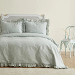 Karaca Home White Collection Tyra 100% katoenen tweepersoonsdekbed, salie