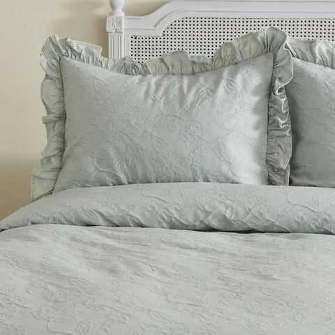 Karaca Home White Collection Tyra 100% katoenen tweepersoonsdekbed, salie