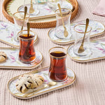 Karaca madeira 12-piece tea set for 6 people