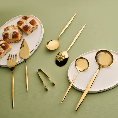 Karaca Orion Matte Gold 7-Piece Service Set