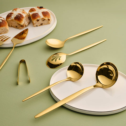 Karaca Orion Matte Gold 7-Piece Service Set