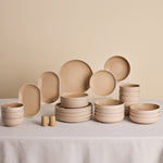 Karaca Basic Collection 36-Piece Cream Dinnerware Set for 8 People