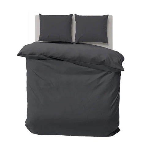 Nautica Solid Anthracite Duvet Set 200x200 cm  